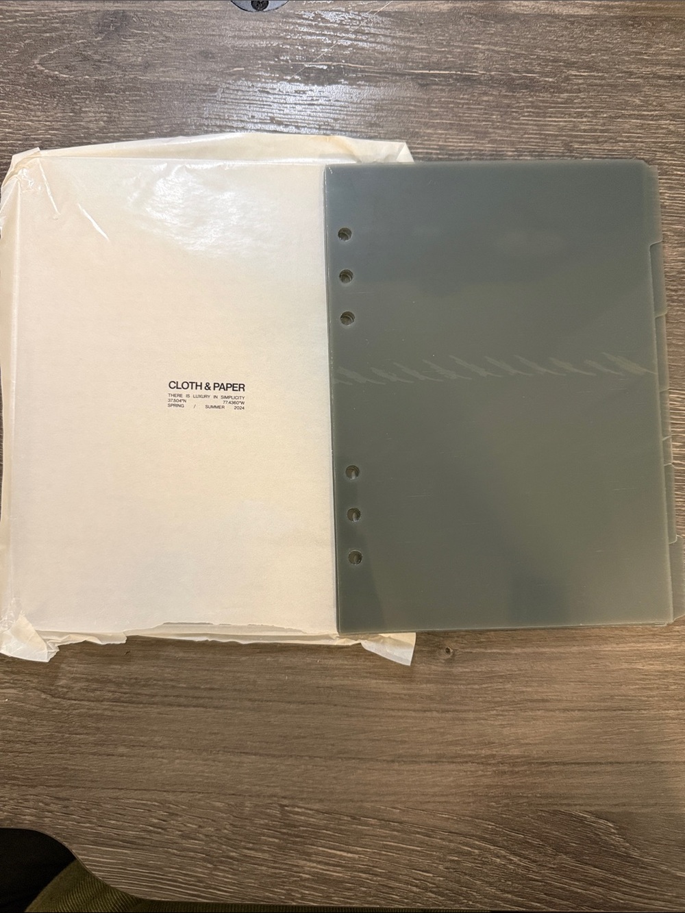 Cloth & Paper Blank Low Profile Side Tab Dividers- tinted